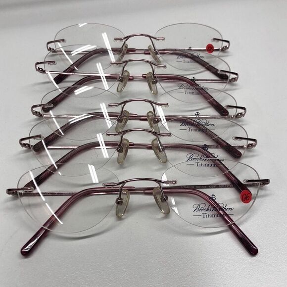 Brooks Brothers Accessories - (lot) Brooks Brothers BB487T 1228T Pink Titanium Glasses/Eyeglasses